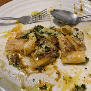 Half finished pasta